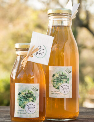 Sirop de menthe et de mélisse