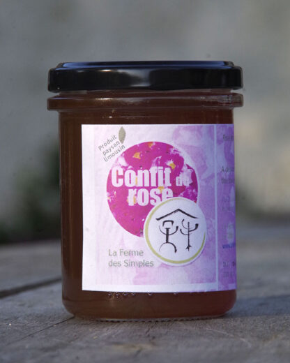 Confiture de pétales de rose bio et locale